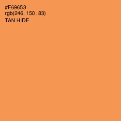 #F69653 - Tan Hide Color Image